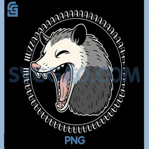 Opossum ahhhh Huzzah PNG, Animal Funny PNG