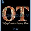 OT Helping Hands Healing Paws PNG, Occupational Therapy Dog Cat PNG