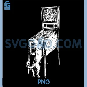 Pinball Player and Cat Lover PNG, Arcade Gamer PNG