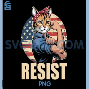 Protest Cat Resist PNG, Protest Cat PNG