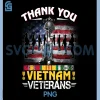 Proud Vietnam Veteran US Flag PNG, Thank You Vietnam Veterans PNG