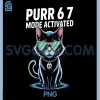 Purr 67 Mode Activated PNG, Cool Cat Sunglasses PNG 1 Purr 67 Mode Activated PNG, Cool Cat Sunglasses PNG