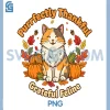 Purrfectly Thankful PNG, Cat Thanksgiving Cute PNG, Autumn Pumpkin Cat PNG