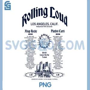 RL LA 25 Lineup PNG, Rap Hiphop Concert Merch Soft Cotton PNG