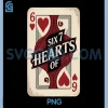 Six 7 Hearts of Playing PNG, Card Poker Casino Retro PNG