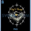 Vinyl is Therapy PNG, Turntable Record Player Music Lover PNG