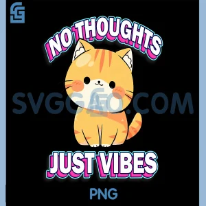 Chibi Kawaii Energy PNG, Orange Tabby Cat Lover PNG