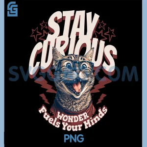Wonder Fuels Your Minds PNG, Cat Funny PNG