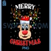 Xmas Reindeer Matching Family PNG, Merry Christmas Reindeer Funny PNG