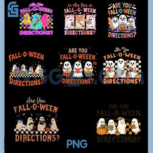 Are You Fall o ween Directions PNG Bundle, Funny Halloween Teacher Ghost Bundle PNG