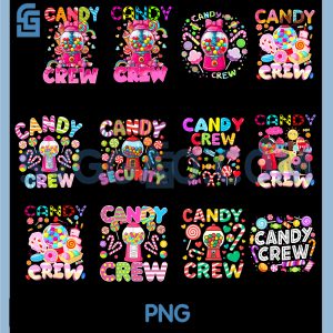 Candy Crew Candy PNG Bundle, Candy Land Bundle PNG