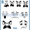 Funny Cartoon Faces PNG Bundle, Cute Expression Clipart PNG Bundle 1 Funny Cartoon Faces PNG Bundle, Cute Expression Clipart PNG Bundle