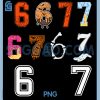 Seven Halloween Number 7 PNG Bundle, Pumpkin Spider Matching Design PNG Bundle