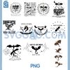 Onyx Storm PNG Bundle, Brave the Dark Fourth Wing Dragon Silhouette PNG Bundle