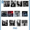 Magic Academy Selfie PNG Bundle, Wizard Friends Vintage Photo Bundle PNG