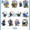 Wizard Puppy & Alien PNG Bundle, Magic Academy Badge Designs Bundle PNG