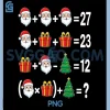 67 Math Teacher PNG, Christmas Meme Six Seven PNG, Quiz Equation Xmas PNG