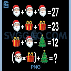 67 Math Teacher PNG, Christmas Meme Six Seven PNG, Quiz Equation Xmas PNG