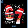 67 Meme Six Seven Santa PNG, 6 7 Funny Christmas PNG