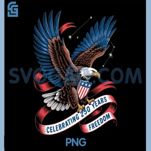 250 Years America PNG, Anniversary USA 250th Birthday PNG