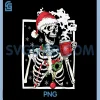 Christmas Skeleton with Smiling PNG, Skull Drinking Coffee Latte PNG