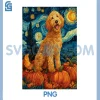 Cute Goldendoodle PNG, Fall Autumn Doodle Dog PNG 2 Cute Goldendoodle PNG, Fall Autumn Doodle Dog PNG
