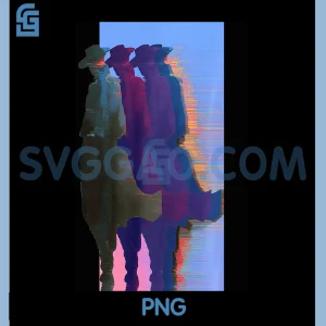 Cyberpunk Cowboy PNG, Vaporwave PNG