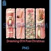 Dreaming of A Pink Christmas PNG, Faux Latch Hook Yarn Crochet PNG