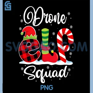 Drone Elf Squad PNG, Christmas Remote Pilot Matching PNG