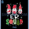 ER Squad Gnome Nurse PNG, Stethoscope Funny PNG, Christmas Pine Plaid PNG