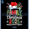Family Christmas 2025 PNG, Matching Outfit Xmas Squad Santa PNG