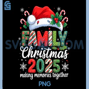 Family Christmas 2025 PNG, Matching Outfit Xmas Squad Santa PNG