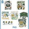 Green Bay Cheesehead Sunday Art PNG Bundle, Vintage Football Mascot Style PNG Bundle