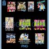 Bluey The Eras Tour Art PNG Bundle, Cute Character Collage Concert Style PNG Bundle