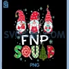 FNP Squad PNG, Gnome Nurse PNG, Stethoscope Funny Christmas Pine Plaid PNG