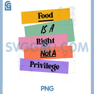 Food is A Right Not A Privilege PNG, Human Rights Food PNG