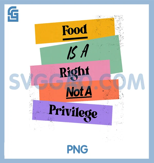 Food Is A Right Not A Privilege PNG, Human Rights Food PNG