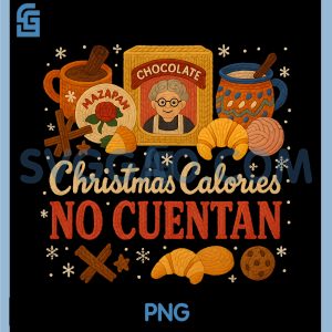 Funny Navidad Food PNG, Christmas Calories No Cuentan PNG