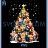 Funny Oriental Christmas PNG, Lights Tree Cat Lover Xmas PNG