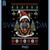 German Shepherd Ugly PNG, Christmas Xmas PNG