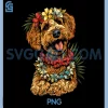 Goldendoodle Hawaiian PNG, Flowers Hibiscus Funny Doodle PNG 2 Goldendoodle Hawaiian PNG, Flowers Hibiscus Funny Doodle PNG