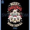 Happy Merry Christmas Brush PNG, Them All Teeth Dental Dentist PNG