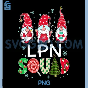 LPN Squad Gnome Nurse PNG, Stethoscope Funny PNG, Christmas Pine Plaid PNG