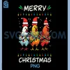 Merry Christmas Chickens PNG, Santa Xmas Farming PNG