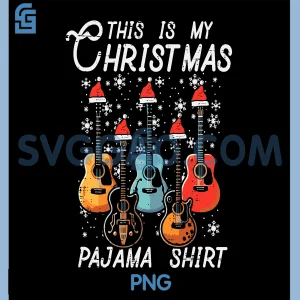 My Christmas PNG, Guitars Xmas Rock PNG