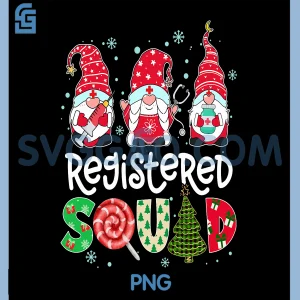 Registered Squad PNG, Gnome Nurse Stethoscope PNG, Christmas Pine PNG