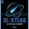3I Atlas Interstellar PNG, Astronomer Comet UFO PNG, Alien Graphic PNG