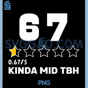 67 Funny Rating Meme PNG, Six Seven Kinda Mid TBH PNG, Aura Energy PNG ...