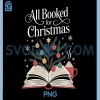 All Booked for Christmas PNG, Festive Reading Delight PNG
