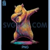 Capybara Dabbing PNG, Funny Animal PNG, Capybaras Lover PNG